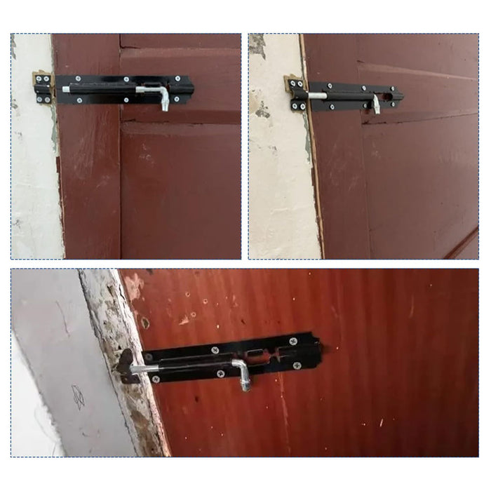 2 Pc Door Lock Barrel Bolt Slide Latch With Screws Gate Cabinet Home Security 4"