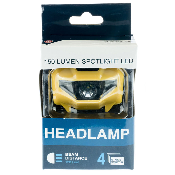 LED Headlamp Flashlight Camping Ride Running Head Torch Safety Battery Operated