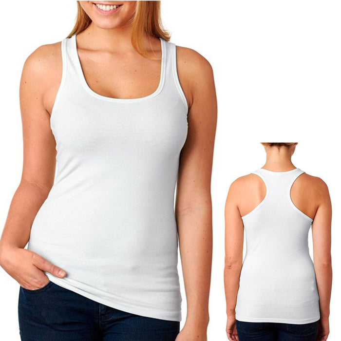 Womens Racerback Stretch Hot Tank Top Yoga Run Training Cami Tee Sports White L