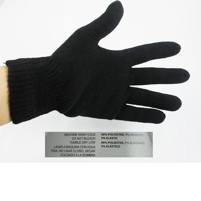 1 Pair Black Magic Gloves Hand Wrist Warmer Winter Cold Warm Soft Mittens New !