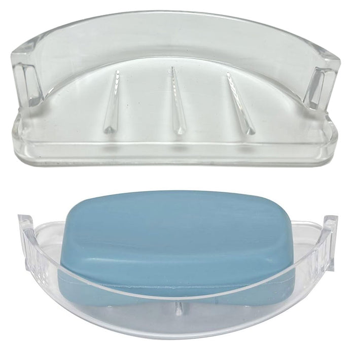 1 Pc Replacement Soap Dish Recessed Holder Bar Saver Tray Bathroom Shower Rack