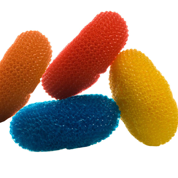 40 Pc Round Sponge Scouring Pads Scrub Wash Clean Kitchen Dishes Cleaner Scour