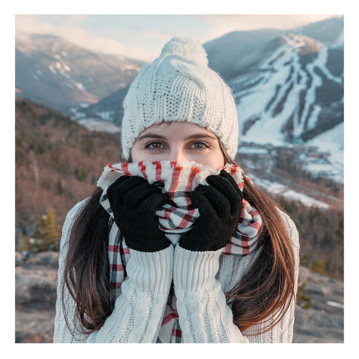48 Pairs Snow Gloves Winter Soft Mittens Wholesale Bulk Warm Stretchy Men Women