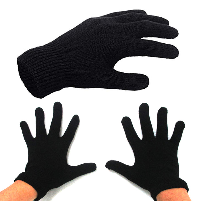 48 Pairs Snow Gloves Winter Soft Mittens Wholesale Bulk Warm Stretchy Men Women