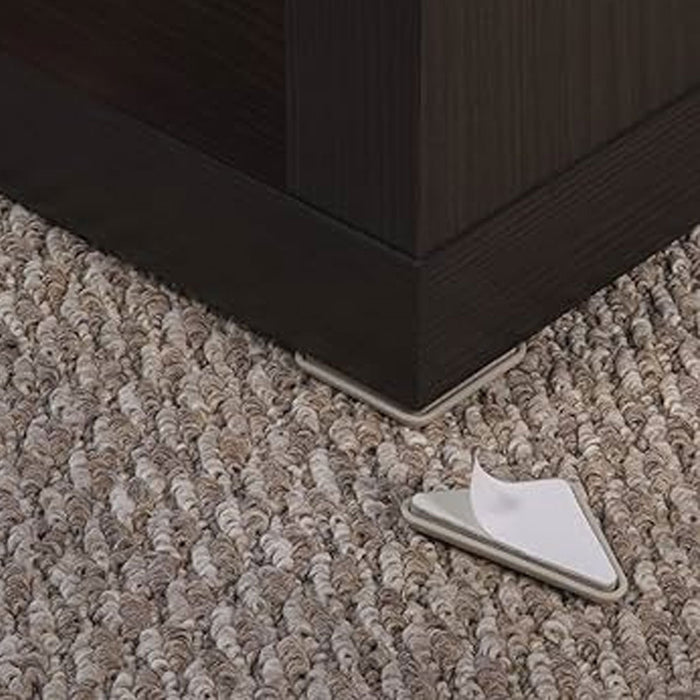 16 Pc Furniture Sliders Triangle Corner Angle Adhesive Move Appliances Glides 2"