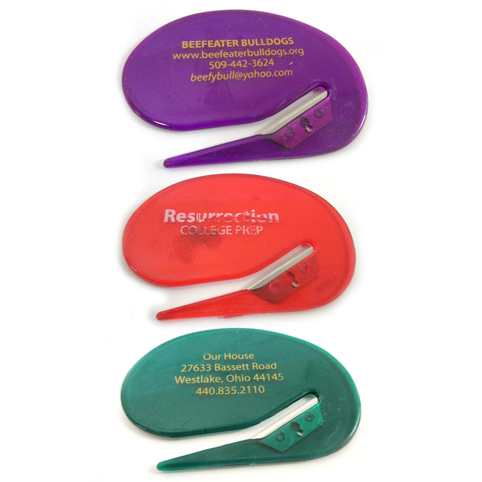 6PC Universal Letter Openers Hand Envelope Mail Flat Slitter Concealed Blade Set