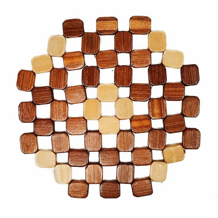 3 Pc Kitchen Mat Bamboo Trivet Hot Pad Pot Pan Holder Stove Oven Heat Resistant