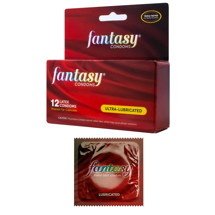 48 Ct Lubricated Latex Condoms Fantasy Protection Ultra Lube Contraceptive