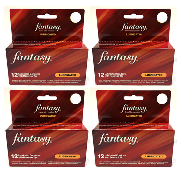 48 Ct Lubricated Latex Condoms Fantasy Protection Ultra Lube Contraceptive