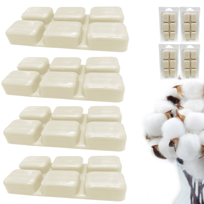 4 Pack Cotton Wax Melts Wax Cubes Strong Scent Long Lasting Scented Warmer 2.5oz
