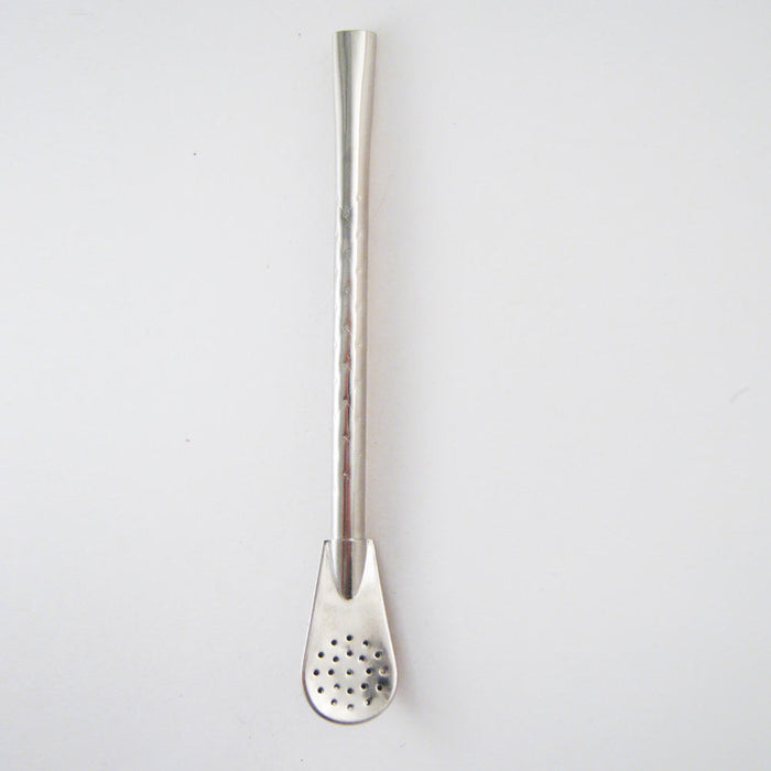 Bombilla Mate Metal Silver Yerba Tea Gourd Drinking Straw Filtered Argentina M32