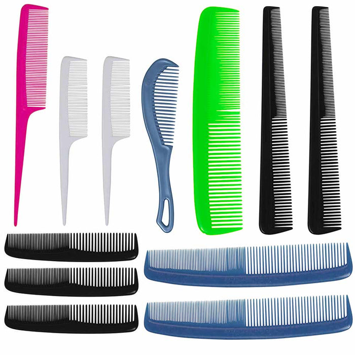 12 Professional Comb Set Fine Pro Tail Dresser Hair Comb Styling Comb Men Women