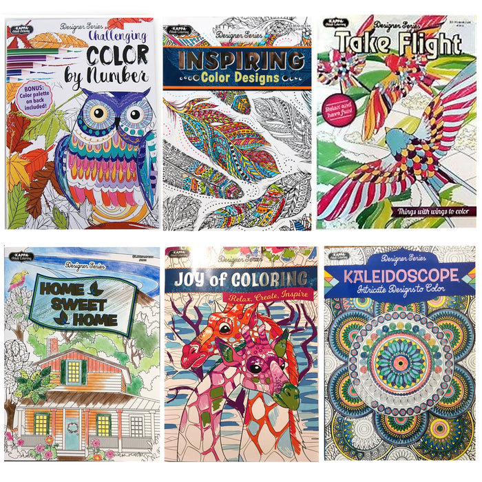 4 Pack Adult Mandala Coloring Book Stress Relieving Style Patterns Relaxation