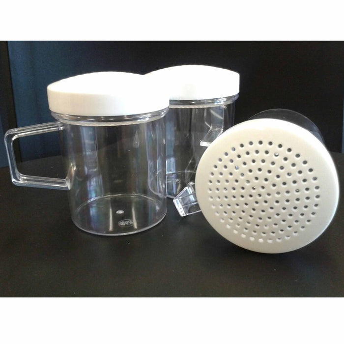 6 Shakers Dredger With Handle Flour Sifter Sugar Spices Seasoning Containers 8oz
