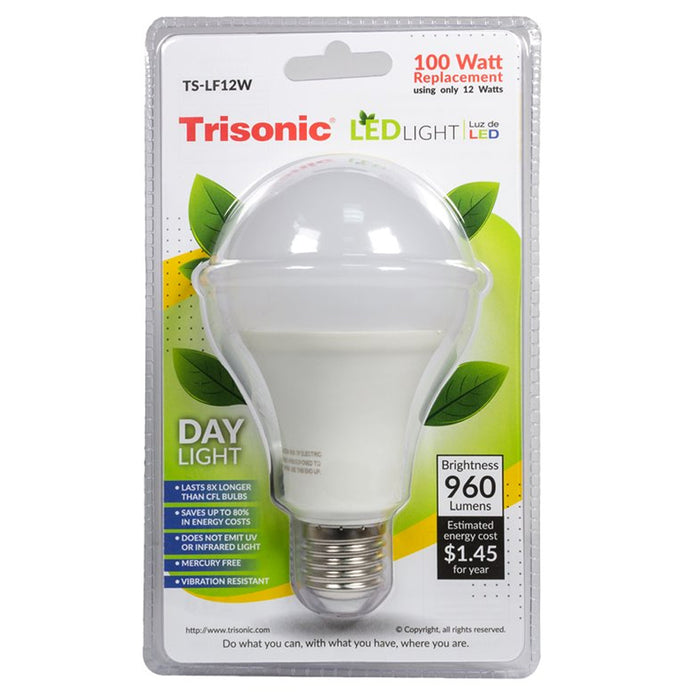 8 Pc LED Light Bulb Daylight 12 Watt Energy 960 Lumens 100 W Output Replacement