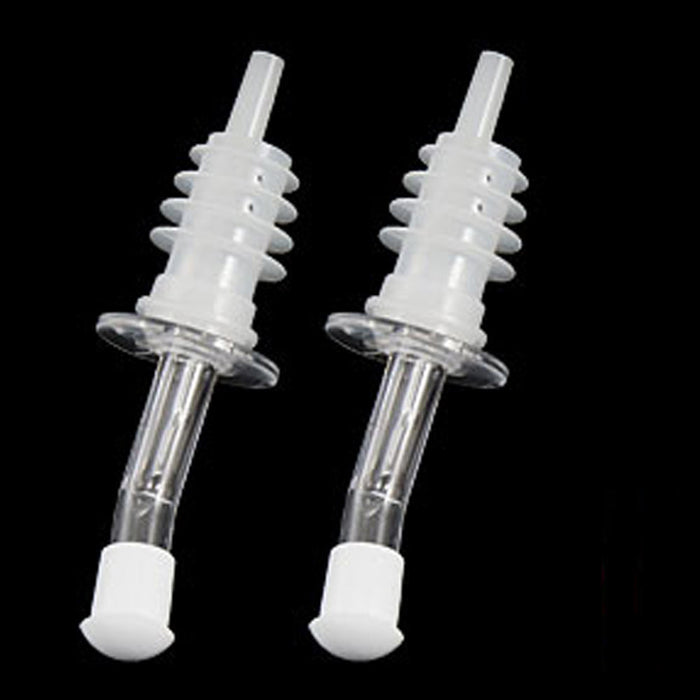 12 Bottle Pourers Wine Liquor Stopper Flair Spout Bar Plastic Free Flow Pour New