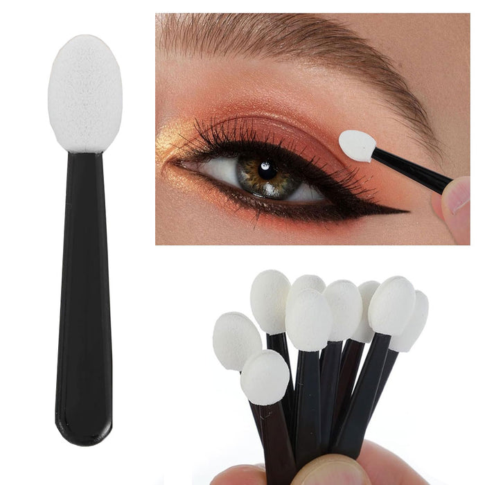 40 Pc Eyeshadow Applicators Disposable Soft Sponge Brush Tip Makeup Eye Lip Tool