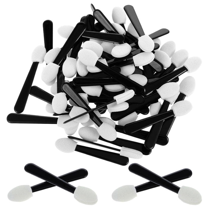 40 Pc Eyeshadow Applicators Disposable Soft Sponge Brush Tip Makeup Eye Lip Tool