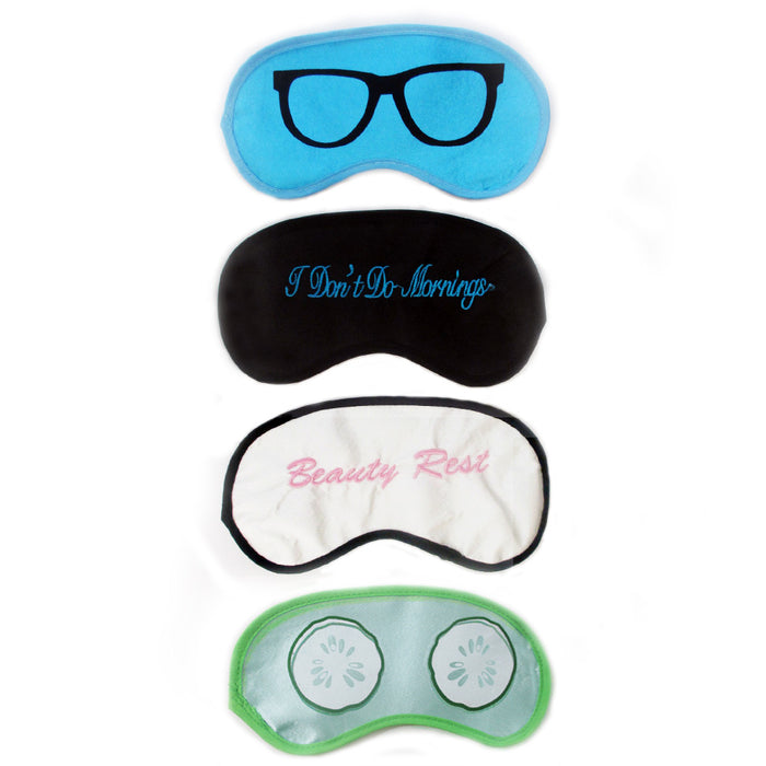 24 pc Travel Eye Mask Sleeping Shade Silk Embroidered Blindfold Cover Sleep Rest
