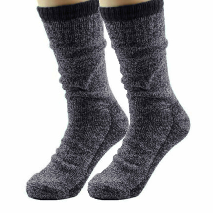 4 Pairs Men's Thermal Heated Socks Winter Sox Warm Heavy Duty Boots Cozy 10-13