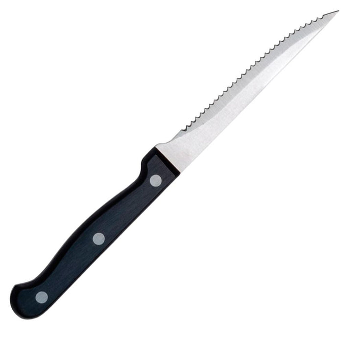 6 Steak Knife Set Serrated Edge Steel Utility Knives Steakhouse Cutlery Utensil