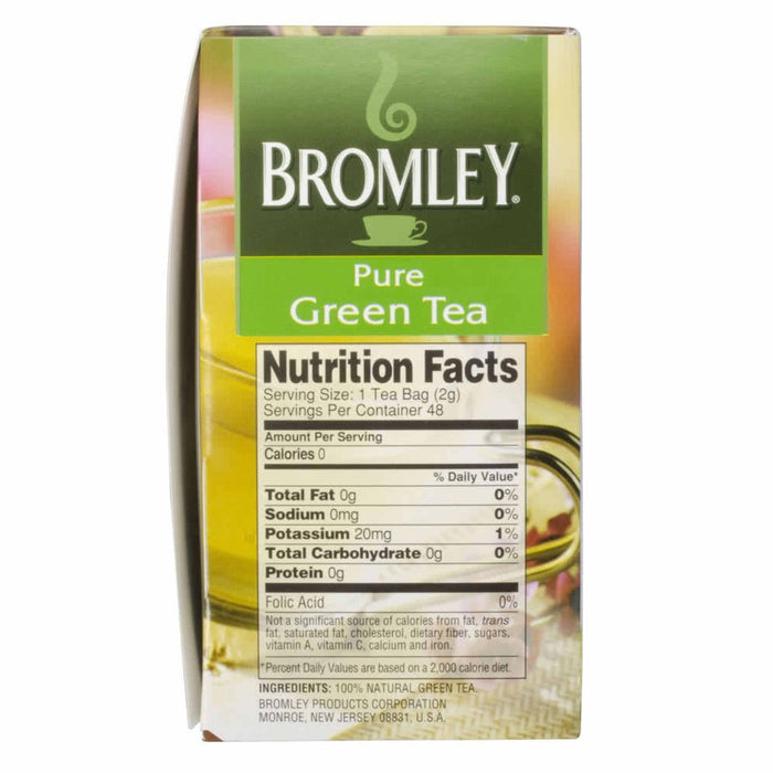 96ct Green Tea Bags Premium 100% Natural Pure Bromley Hot Iced Antioxidant Drink