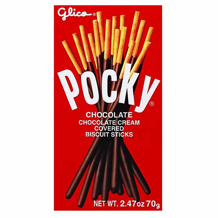 6 Packs Pocky Biscuit Sticks Coated Chocolate Cream Covered Cookie Straw Dessert