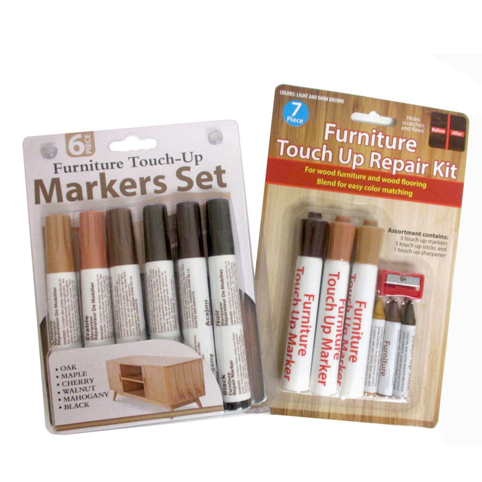 13PC Furniture Marker Crayons Repair Kit Wood Touch Up Scratch Filler Remover