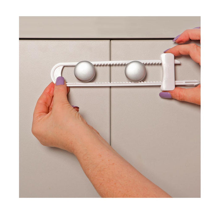 6 Pk Dreambaby U Shaped Cabinet Locks Sliding Extra Long Child Lock for Cabinets