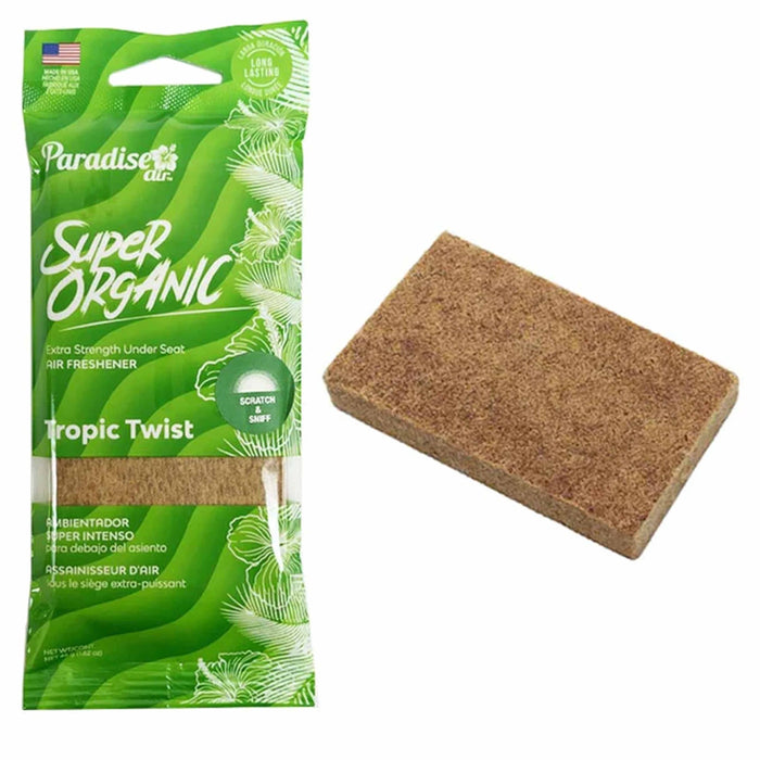 4 Pc Paradise Super Organic Tropical Twist Air Freshener Block Stone Fragrance
