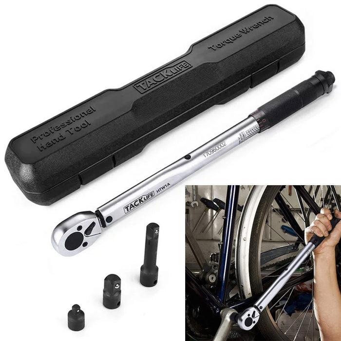 3 Pc 3/8'' Drive Click Torque Wrench Set Tools Scale 10-80 FT LB 13.6-108.5 Nm
