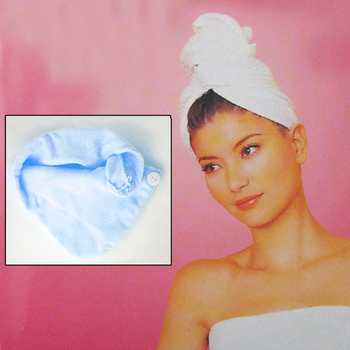 Rapid Fast Drying Microfiber Hair Wrap Towel Bath Spa Cap Turban Twist Shower