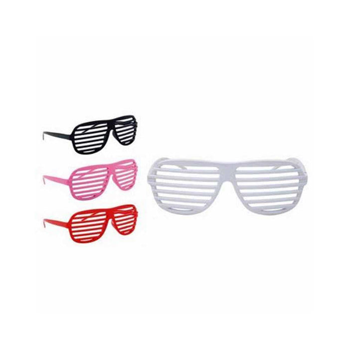 Novelty Sunglasses Shutter Neon Color Shades Vintage Party Retro Fashion Glasses