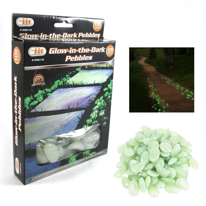 1000 Glow in Dark Rocks Outdoor Decorative Stones Luminous Pebbles Patio Decor