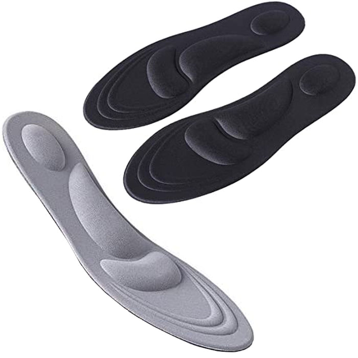 4 Pair Women Cushion Shoe Insole Massaging Orthotic Comfort Foot Support Run Pad