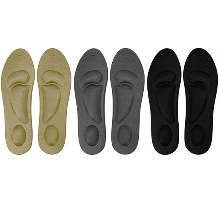 4 Pair Women Cushion Shoe Insole Massaging Orthotic Comfort Foot Support Run Pad