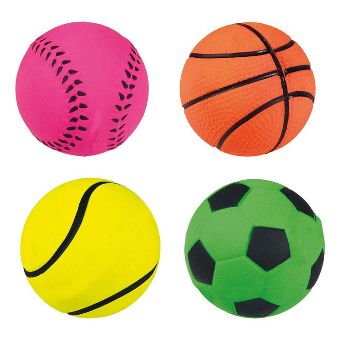 4 Pack Ball Dog Toy Medium 2.5 Inch Pet Train Bounce Fetch Floating Water Toy