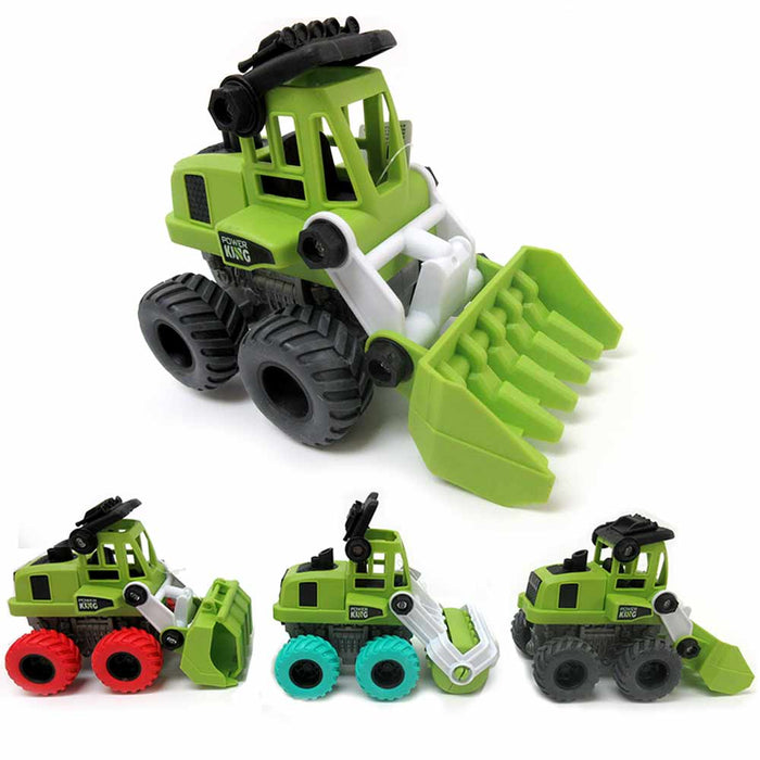 1 Farm Truck Toy Tractor Dual Inertia 4 Wheel Drive Pull Back Vehicle Boys Gift