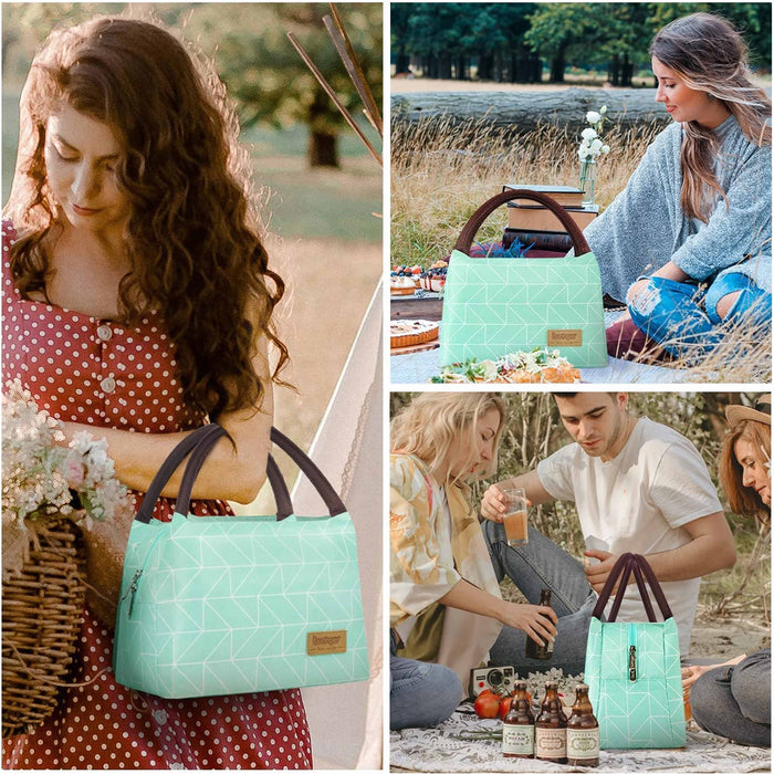 Lunch Bag Women Insulated Thermal Tote Office Picnic Large Capacity Reusable