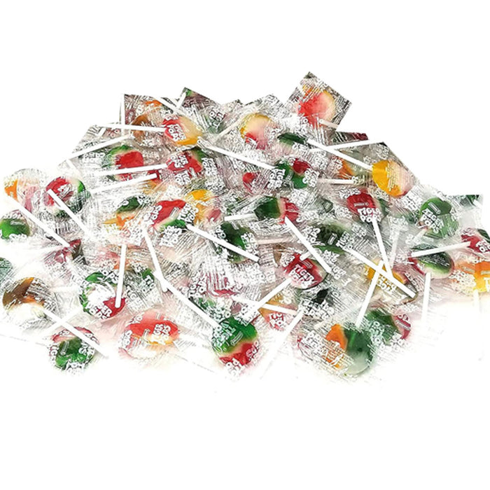 200 Ct Tiger Pops Lollipops Bulk Fruity Sweet Flavor Suckers Flat Candies 70.5oz