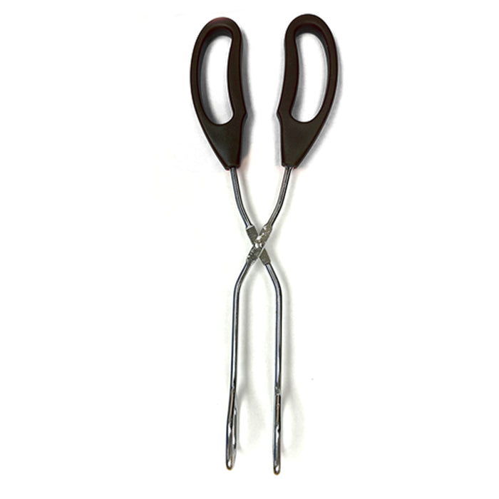 1pk 10Inch Heavy Duty Stainless Steel Kitchen Tongs No Slip Comfort Grip Scissor