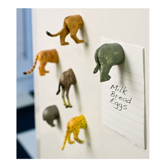 6 Kikkerland Animal Butt Magnets Fridge Strong Magnetic Surface Gift Novelty New