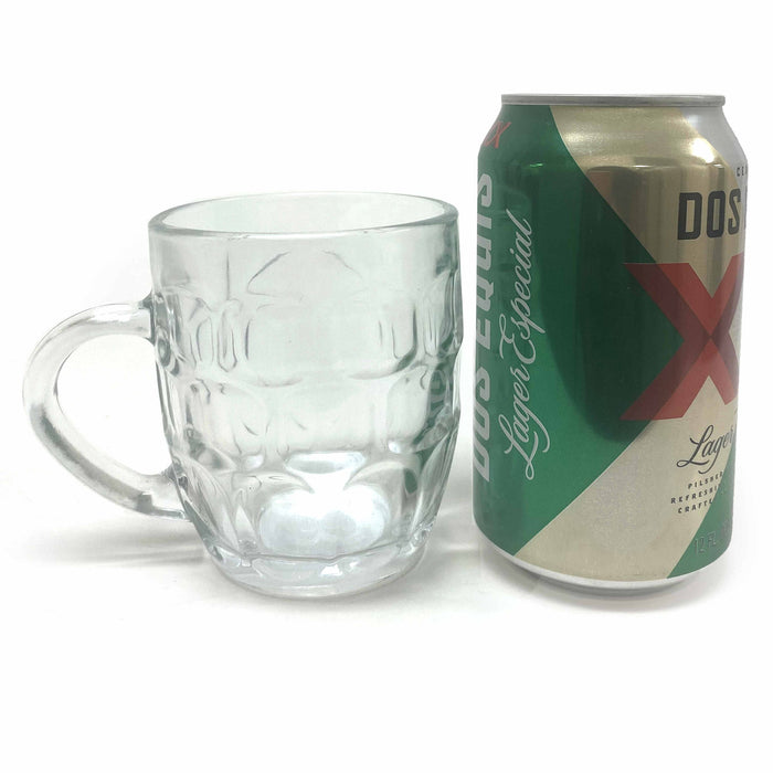 6 Pc Beer Glasses Glass Mug Pilsner Drink Cups Clear Coffee Tea Hot Cold 8.6Oz