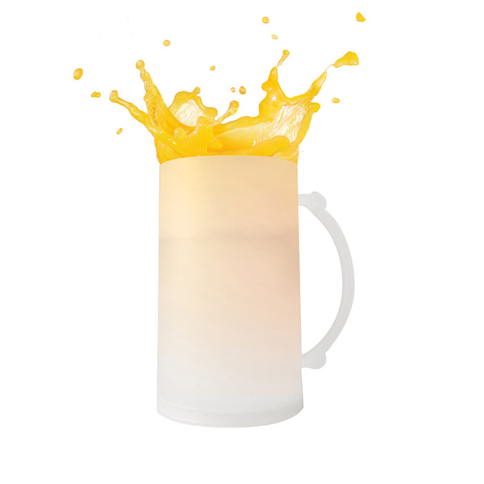 Frosty Freezer Mug 14 Ounce Beverage Cooling Device Beer Plastic Cup Cold Soda