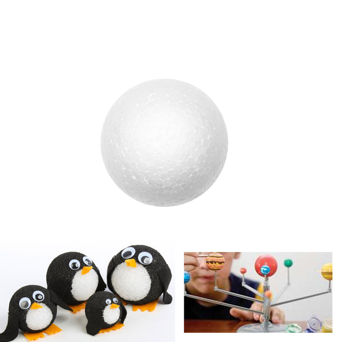 40 Pc Foam Balls 1" Round White Foam Polystyrene Art Craft School Projects
