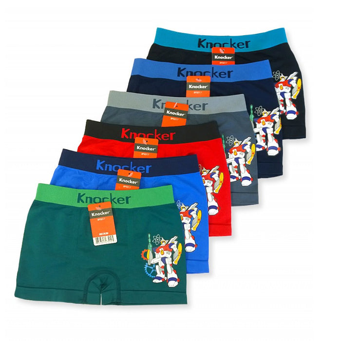 2 Pc Knocker Boys Boxer Shorts Seamless Transformer Spandex Kids Soft Underwear