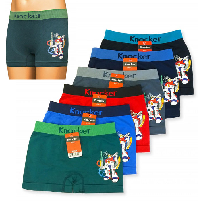 2 Pc Knocker Boys Boxer Shorts Seamless Transformer Spandex Kids Soft Underwear