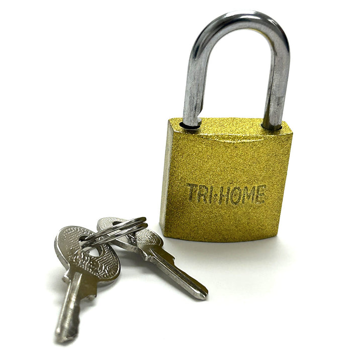 4 Small Heavy Duty Padlocks Keyed High Security Mini Box Lock Brass Steel 25 mm