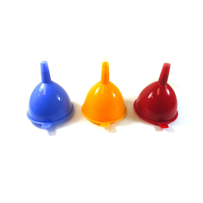 5 Pc Funnel Set Plastic Filling Auto Oil Water Lab Home Kitchen Car Tool Sizes