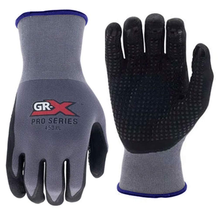 2 Pairs Microfoam Nitrile Coated Palm Work Gloves Seamless Knit Hand Safety XL